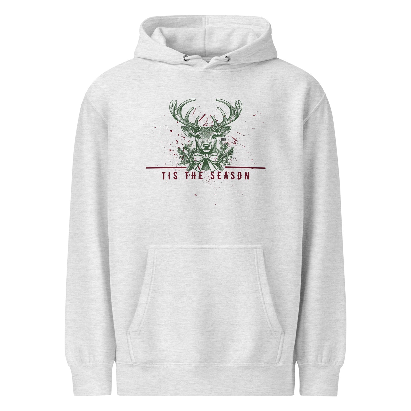 Funny Bloody Wall Mount Deer Hunter Holiday Hoodie (Unisex Premium Mid-weight Hoodie)