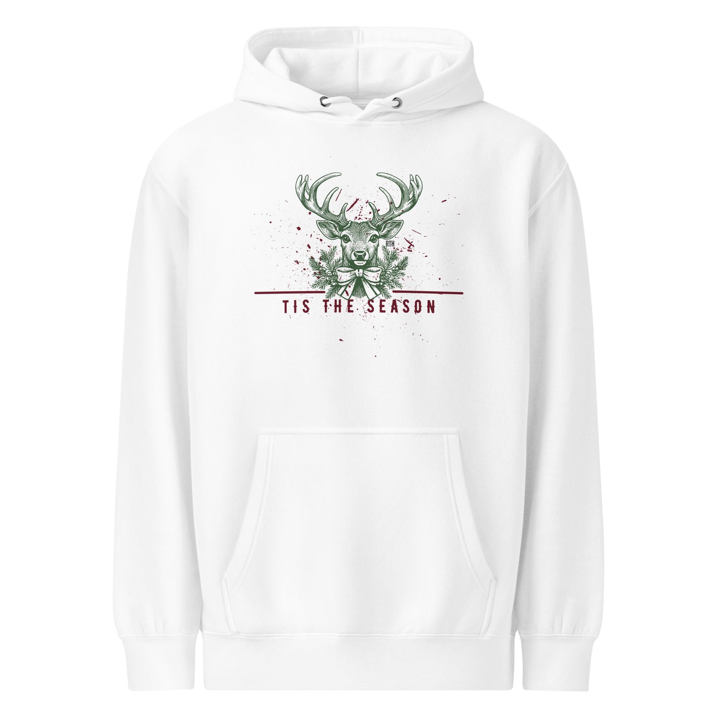 Funny Bloody Wall Mount Deer Hunter Holiday Hoodie (Unisex Premium Mid-weight Hoodie)